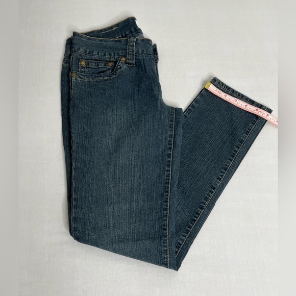 Women's Straight Hydraulics Jeans Size 9/10 Stretch 32X29 Medium Wash - Picture 8 of 9